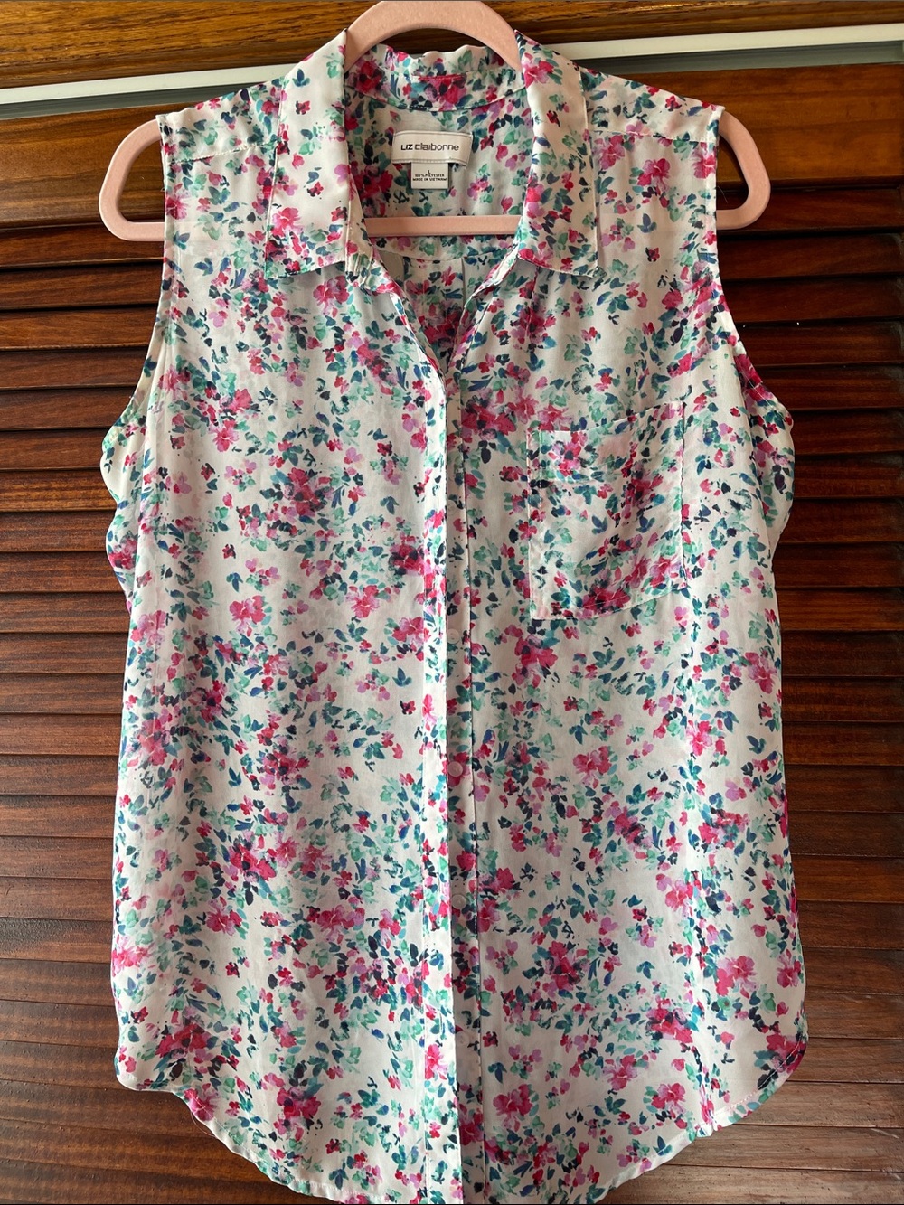 Beautiful Semi-sheer sleeveless blouse